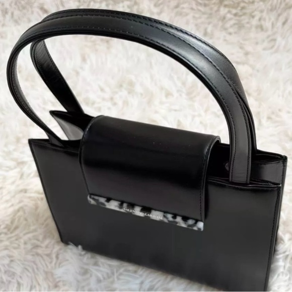 Valentino Garavani Vintage Black Leather Handbag RARE- ONLY ONE ON POSH! - Picture 7 of 15